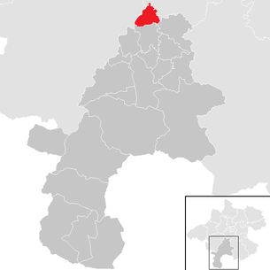Lage der Gemeinde Roitham im Bezirk Gmunden (anklickbare Karte)