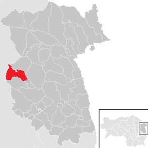 Lage der Gemeinde Saifen-Boden im Bezirk Feldbach (anklickbare Karte)