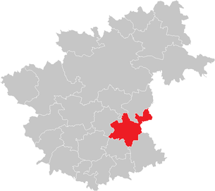 Lage der Gemeinde Sallingberg im Bezirk Zwettl (anklickbare Karte)