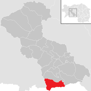 Lage der Gemeinde Sankt Anna am Lavantegg im Bezirk Judenburg (anklickbare Karte)