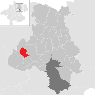 Lage der Gemeinde Sankt Gotthard im Mühlkreis im Bezirk Urfahr-Umgebung (anklickbare Karte)