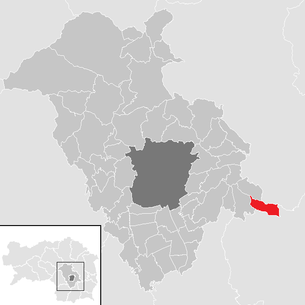 Lage der Gemeinde Sankt Marein bei Graz im Bezirk Graz-Umgebung (anklickbare Karte)
