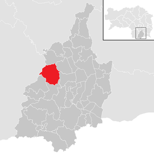 Lage der Gemeinde Sankt Nikolai im Sausal im Bezirk Leibnitz (anklickbare Karte)
