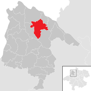 Lage der Gemeinde Sankt Roman im Bezirk Schärding (anklickbare Karte)