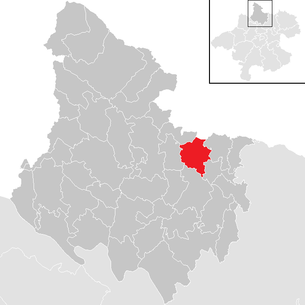 Lage der Gemeinde Sankt Stefan am Walde im Bezirk Rohrbach (anklickbare Karte)