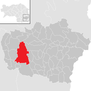 Lage der Gemeinde Sankt Stefan im Rosental im Bezirk Feldbach (anklickbare Karte)
