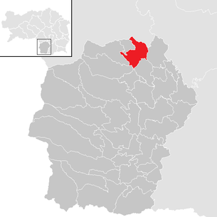 Lage der Gemeinde Sankt Stefan ob Stainz im Bezirk Deutschlandsberg (anklickbare Karte)