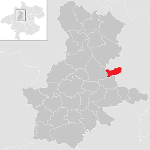Lage der Gemeinde Sankt Thomas (Oberösterreich) im Bezirk Grieskirchen (anklickbare Karte)