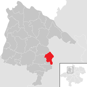 Lage der Gemeinde Sankt Willibald im Bezirk Schärding (anklickbare Karte)
