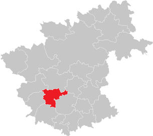 Lage der Gemeinde Schönbach (Niederösterreich) im Bezirk Zwettl (anklickbare Karte)