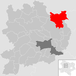 Lage der Gemeinde Schönberg am Kamp im Bezirk Krems-Land (anklickbare Karte)