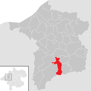 Lage der Gemeinde Schildorn im Bezirk Ried im Innkreis (anklickbare Karte)