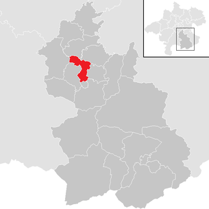 Lage der Gemeinde Schlierbach (Oberösterreich) im Bezirk Kirchdorf an der Krems (anklickbare Karte)