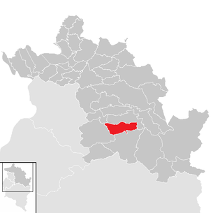 Lage der Gemeinde Schnepfau im Bezirk Bregenz (anklickbare Karte)