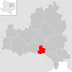 Lage der Gemeinde Spillern im Bezirk Korneuburg (anklickbare Karte)