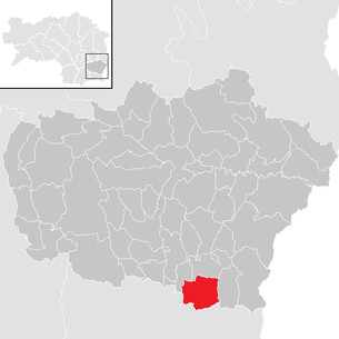 Lage der Gemeinde Stainz bei Straden im Bezirk Feldbach (anklickbare Karte)