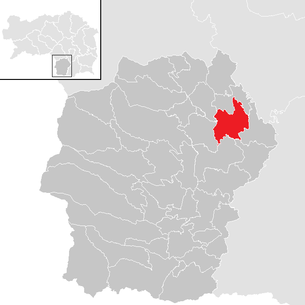 Lage der Gemeinde Stainztal im Bezirk Deutschlandsberg (anklickbare Karte)