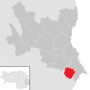 Lage der Gemeinde Stein (Fürstenfeld) im Bezirk Fürstenfeld (anklickbare Karte)