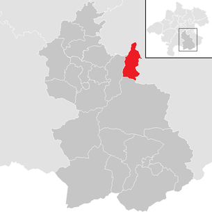 Lage der Gemeinde Steinbach an der Steyr im Bezirk Kirchdorf an der Krems (anklickbare Karte)