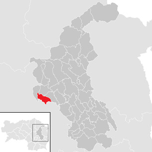 Lage der Gemeinde Stenzengreith im Bezirk Weiz (anklickbare Karte)