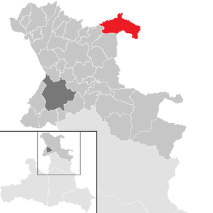Lage der Gemeinde Straßwalchen im Bezirk St. Johann im Pongau (anklickbare Karte)