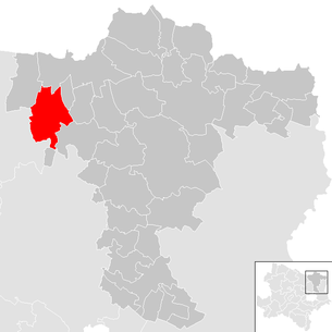 Lage der Gemeinde Stronsdorf im Bezirk Mistelbach (anklickbare Karte)