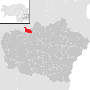 Lage der Gemeinde Studenzen im Bezirk Feldbach (anklickbare Karte)