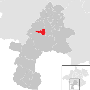 Lage der Gemeinde Traunkirchen im Bezirk Gmunden (anklickbare Karte)