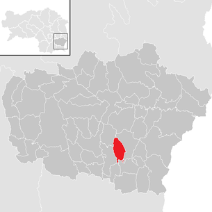 Lage der Gemeinde Trautmannsdorf in Oststeiermark im Bezirk Feldbach (anklickbare Karte)