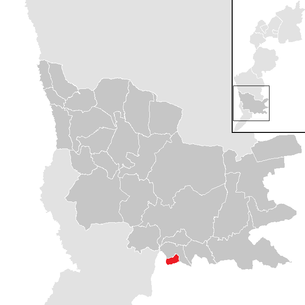 Lage der Gemeinde Tschanigraben im Bezirk Güssing (anklickbare Karte)