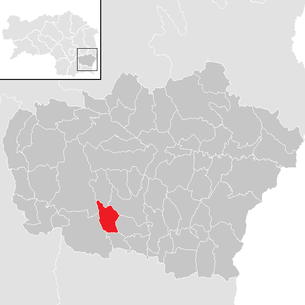 Lage der Gemeinde Unterauersbach im Bezirk Feldbach (anklickbare Karte)