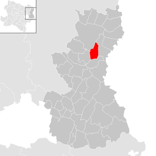 Lage der Gemeinde Velm-Götzendorf im Bezirk Gänserndorf (anklickbare Karte)