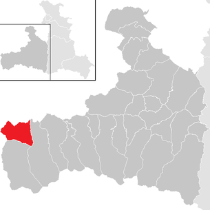 Lage der Gemeinde Wald im Pinzgau im Bezirk Zell am See (anklickbare Karte)