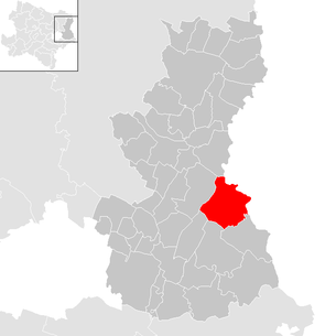 Lage der Gemeinde Weiden an der March im Bezirk Gänserndorf (anklickbare Karte)