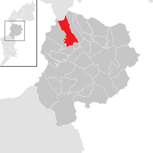 Lage der Gemeinde Weppersdorf im Bezirk Oberpullendorf (anklickbare Karte)