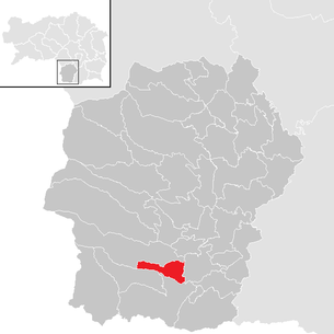 Lage der Gemeinde Wernersdorf (Steiermark) im Bezirk Deutschlandsberg (anklickbare Karte)