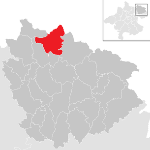 Lage der Gemeinde Windhaag bei Freistadt im Bezirk Freistadt (anklickbare Karte)
