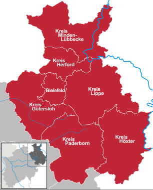 OWL und seine Kreise in Nordrhein-Westfalen