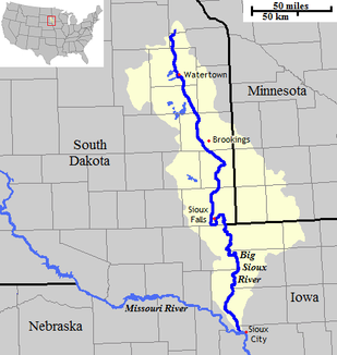 Einzugsgebiet des Big Sioux River