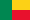 Die Nationalflagge Benins