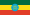 Die Nationalflagge Äthiopiens
