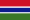 Die Nationalflagge Gambias