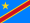 Die Nationalflagge der Demokratischen Republik Kongos