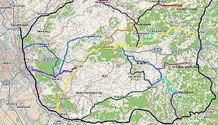 Strecke der Bahnstrecke Siegburg–Olpe