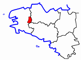 Lage des Kantons Carhaix-Plouguer
