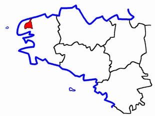 Lage des Kantons Plabennec