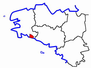 Lage des Kantons Pont-Aven