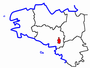 Lage des Kantons Rochefort-en-Terre