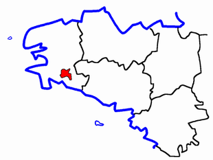 Lage des Kantons Rosporden