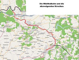 Strecke der Wiehltalbahn